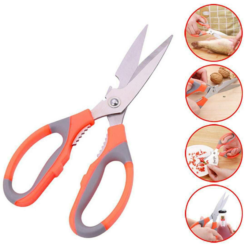 قیچی استیل ضدزنگ چندکاره حرفه ای