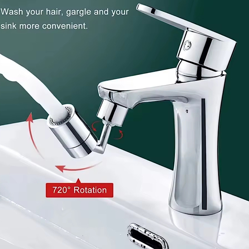 سرشیر روشویی و ظرفشویی چرخشی 360 درجه