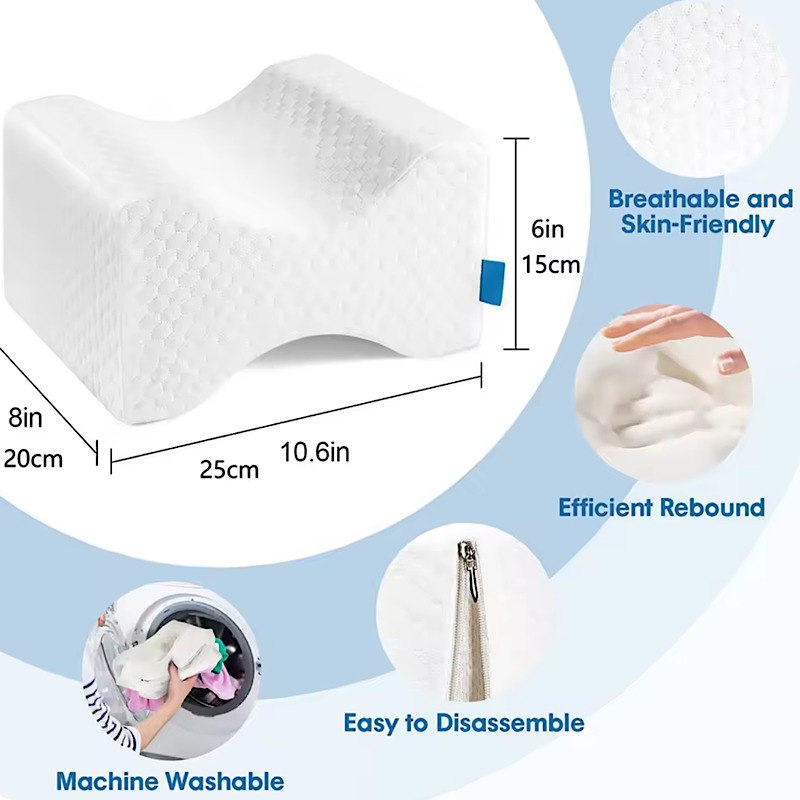 بالش طبی بین زانویی مموری دار مدل Knee Pillow