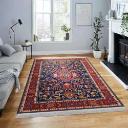 فرش مخمل نادی طرح سنتی کد o131 