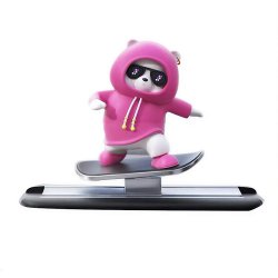 گجت پارک فون خودرو مدل خرس اسکیت سوار متحرک